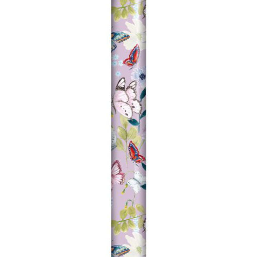 Picture of PURPLE BUTTERFLIES WRAPPING ROLL 70CM X 2.5M